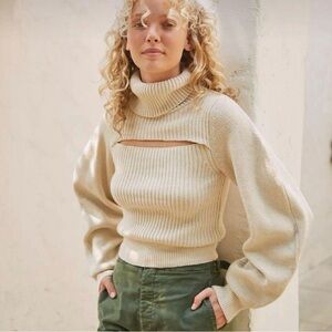 Free People Turtleneck Sweater, Size XS